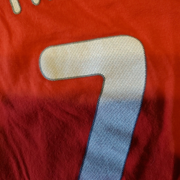 PHILADELPHIA PHILLIES MAJESTIC T SHIRT MEN'S M RED 100% COTTON FRANCO #7 - Picture 7 of 10